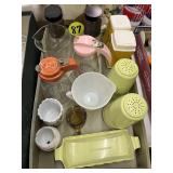 Vintage Salt & Pepper, Butter Dish & Kitchen Items