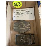 (2) Belt Buckles