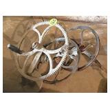 Vintage Hand Grinder & Pulleys