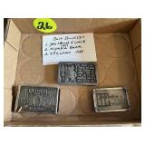 (3) Belt Buckles