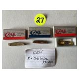 (3) Case Jack Knives