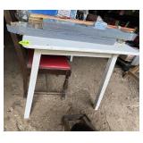 White Painted Table & Chair