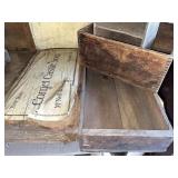 Baker's Chocolate & Wood Boxes
