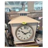 Hamms Hanging Light & Clock (Missing 1 Panel &...