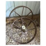 (2) Small Iron Wheels