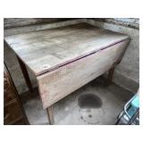 Primitive Pine Drop Leaf Table