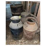 (3) Milk Cans