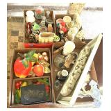 (4) Boxes Misc. Vases & Small Items