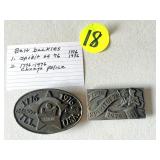 (2) Belt Buckles