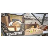 (3) Boxes Wood Items