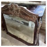 Vintage Dresser w/Mirror & Applied Carvings