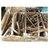 (2) Wood Tool Trays & Primitive Tools