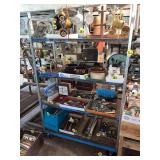 Rolling 4 Shelf Metal Rack (No Contents)