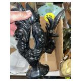 (2) Ceramic Roosters