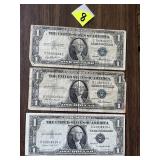 (3) 1935 Silver Certificates