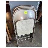 (4) Metal Folding Chairs