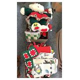 (2) Boxes Stuffed Animals & Towels