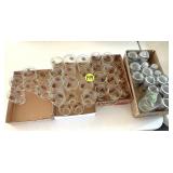 (4) Boxes Gold & Silver Decor Glasses