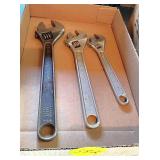(3) Adjustable Wrenches