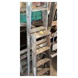 (2) Wooden Step Ladders (4 Foot & 6 Foot)