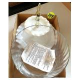 Trifle Bowl & 2 Tier Plate