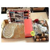 (2) Boxes Snack Set & Candle Holders