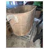 Tin Boiler & Metal Milk Crate