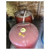 (2) Metal Gas Cans