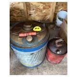 (2) Metal Gas Cans