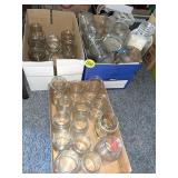 (3) Boxes Quart & Pint Glass Jars
