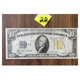 1934 $10 Gold Seal Note
