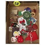 Holiday Pins & Some Earrings