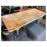 34x84 Primitive Wooden Table
