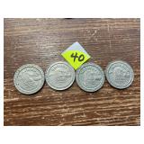 (4) Casino Tokens