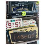 Assorted License Plates & Brackets