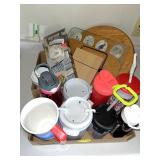 (2) Boxes Cutting Boards & Drink Bottles