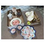 (2) Boxes Oriental Set & Willow Tree Figurine