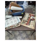 Assorted Cloth Calendars in Tub