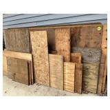 Assorted Paneling, Plywood & Particle Board
