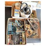 (3) Boxes Assorted Hardware & Drill bits