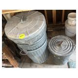 Metal Trash Cans