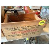 Winchester Ammo Box (Damaged) & Rug Beater