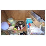 Shelf w/Cosmetics & First Aid Items