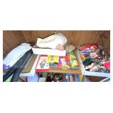 Shelf w/Keychains, Snake Light & Misc.