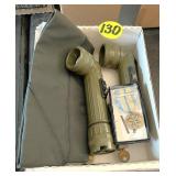 Military Flashlight & Padlocks
