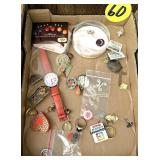 Pins, Watch & Rings