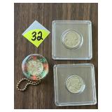 (3) Buffalo Nickels