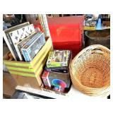 (2) Boxes Puzzles & (2) Wicker Clothes Baskets