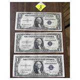 (3) 1935 Silver Certificates