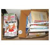(3) Boxes Books Including Playboy